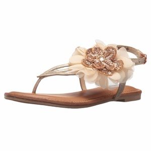 NWB NOT RATED Surya Blush Floral Sandals Size 6